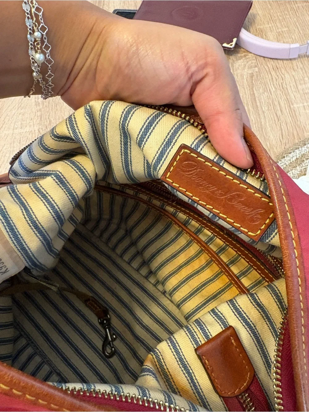 Dooney & Bourke Purse Wayfarer Nylon Hobo Vibrant Purple spacious Bag